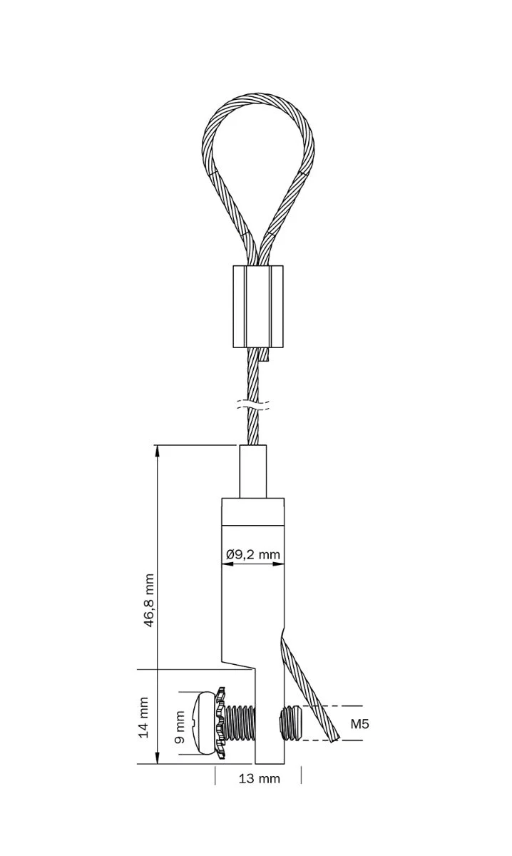 STAS ophangset met paneelhanger (groot) en lus - Image 3
